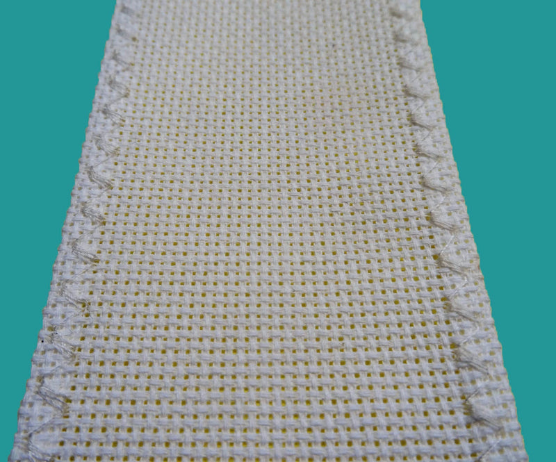 Set of 6 Pastel Diagonal Stitched Edged Counted Cross Stich Bookmark-14 Grid/Count