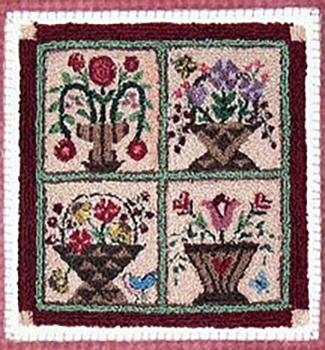 My Hearts Garden Punch Needle Pattern from Linda Myers Designs