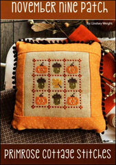 November Nine Patch by Primrose Cottage Stitches Counted Cross Stitch Pattern