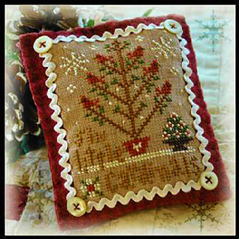 Ornament 6-Six Little Cardinals - (2012 Ornament) by Little House Needleworks Counted Cross Stitch Pattern