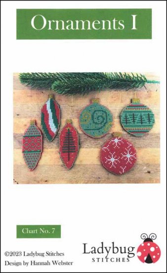 Christmas Ornaments I by Ladybug Stitches Counted Cross Stitch Pattern