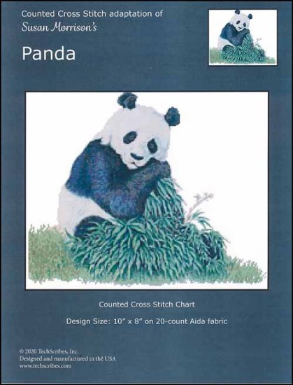 PANDA BEAR by Techscribes Counted Cross Stitch Pattern