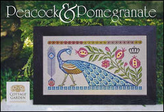 Peacock & Pomegranate by Cottage Garden Samplings Counted Cross Stitch Pattern