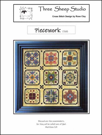 Piecework by Three Sheep Studio Counted Cross Stitch Pattern