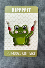 Rippppit Frog Needle Minder By Primrose Cottage Stitches