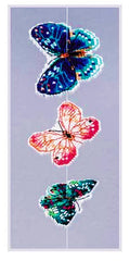 SOARING BUTTERFLIES Plastic Canvas Kit 3/Pkg by Riolis Counted Cross Stitch Kit