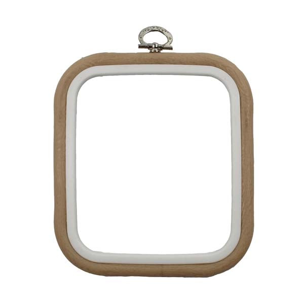 Square Flexi Hoop by Nurge 5 by 5.75 inch Sand