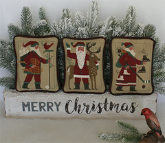Santas Revisited XI (2009, 2011 & 2016) by The Prairie Schooler Counted Cross Stitch Pattern