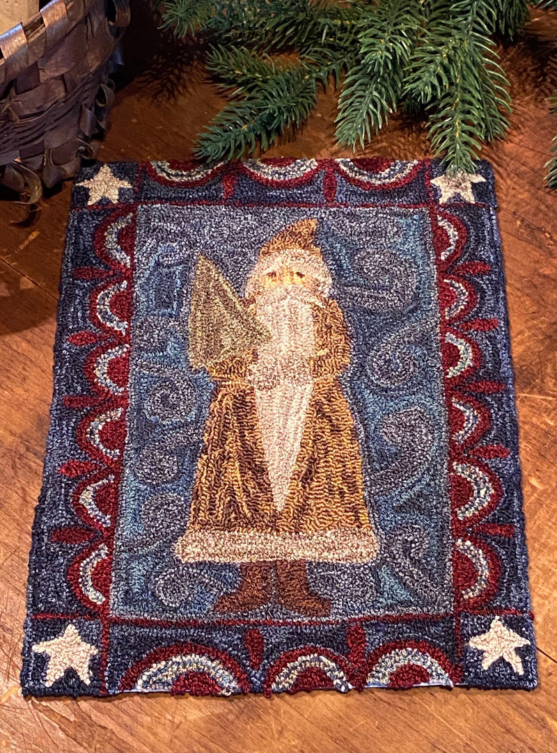 Santa 2020 Punch Needle Christmas Pattern from The Ultra Punch Needle