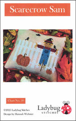 Scarecrow Sam by Ladybug Stitches Counted Cross Stitch Pattern