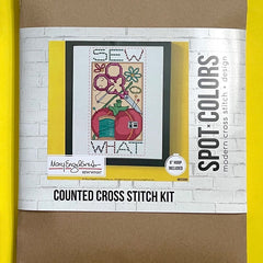 Sew What By Mary Engelbreit Counted Cross Stitch Diy Kit From Spot Colors