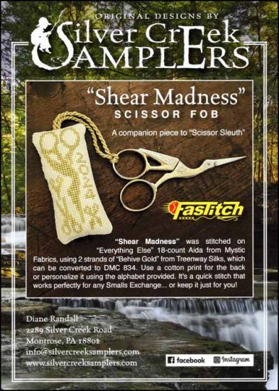 Shear Madness by Silver Creek Samplers Counted Cross Stitch Pattern