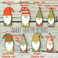 Christmas Gnome Enamel Needle Minder by Snarky Crafter Designs