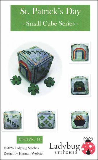 St. Patrick's Day - Small Cube Series - by Ladybug Stitches Counted Cross Stitch Pattern