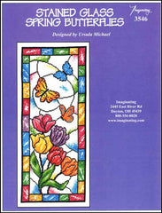 Stained Glass Spring Butterflies by Imaginating Counted Cross Stitch Pattern