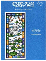 Stained Glass Summer Swan by Imaginating Counted Cross Stitch Pattern