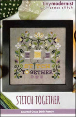 We Stitch Together By The Tiny Modernist Counted Cross Stitch Pattern