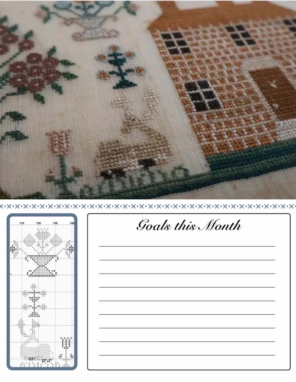 Stitching Journal Pattern Stitcher's Journal By Stacy Nash Primitives Counted Cross Stitch ...