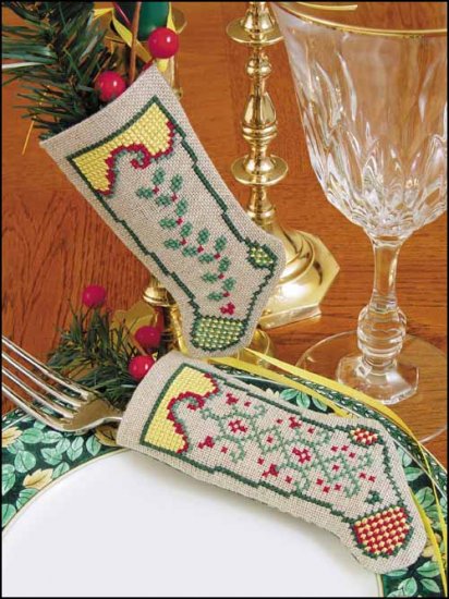 Linen Stocking Ornament Kit. HOPE