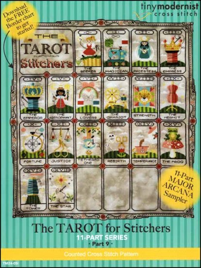 The Tarot for Stitchers Part 9 By The Tiny Modernist Counted Cross Stitch Pattern