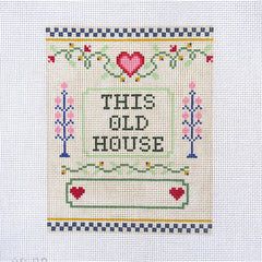 This Old House - 13 Mesh Needlepoint Canvas By Alice & Blue