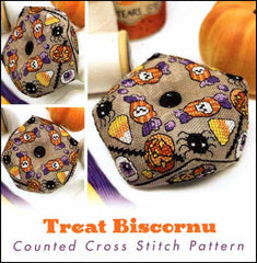 Treat Biscornu by The Tiny Modernist Counted Cross Stitch Pattern