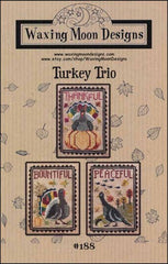 Turkey Trio By Waxing Moon Designs Counted Cross Stitch Pattern