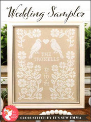 Wedding Sampler by it's Sew Emma Stitchery Counted Cross Stitch Pattern