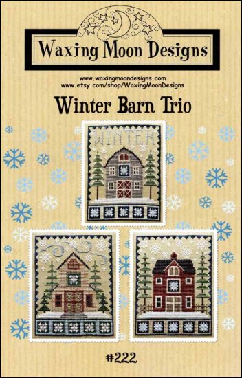 Winter Barn Trio By Waxing Moon Designs Counted Cross Stitch Pattern