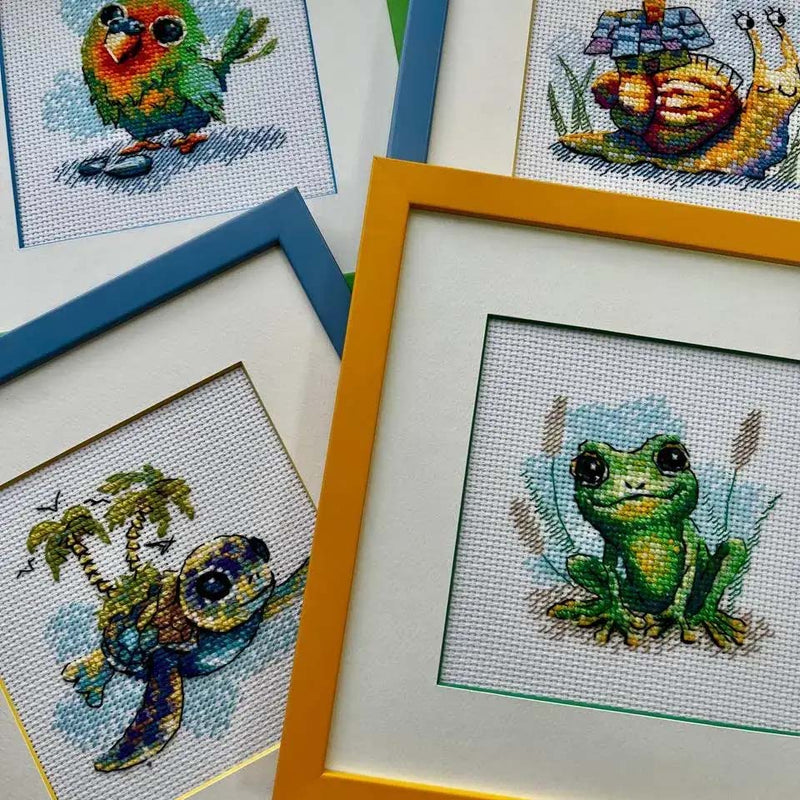Little Hoppity Frog by Riolis Counted Cross Stitch Kit
