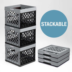 Collapsible Milk Crate From Clever Made-Ocean