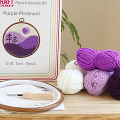 Purple Piedmont Punch Needle Kit From Craft Habit