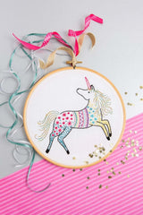 Unicorn Embroidery Kit  Complete Craft Kit For Beginners From Hawthorn Handmade