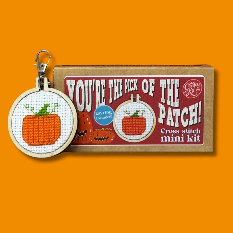 'pick of the Patch!' Mini Matchbox Cross Stitch Kit From Craft Kit Company
