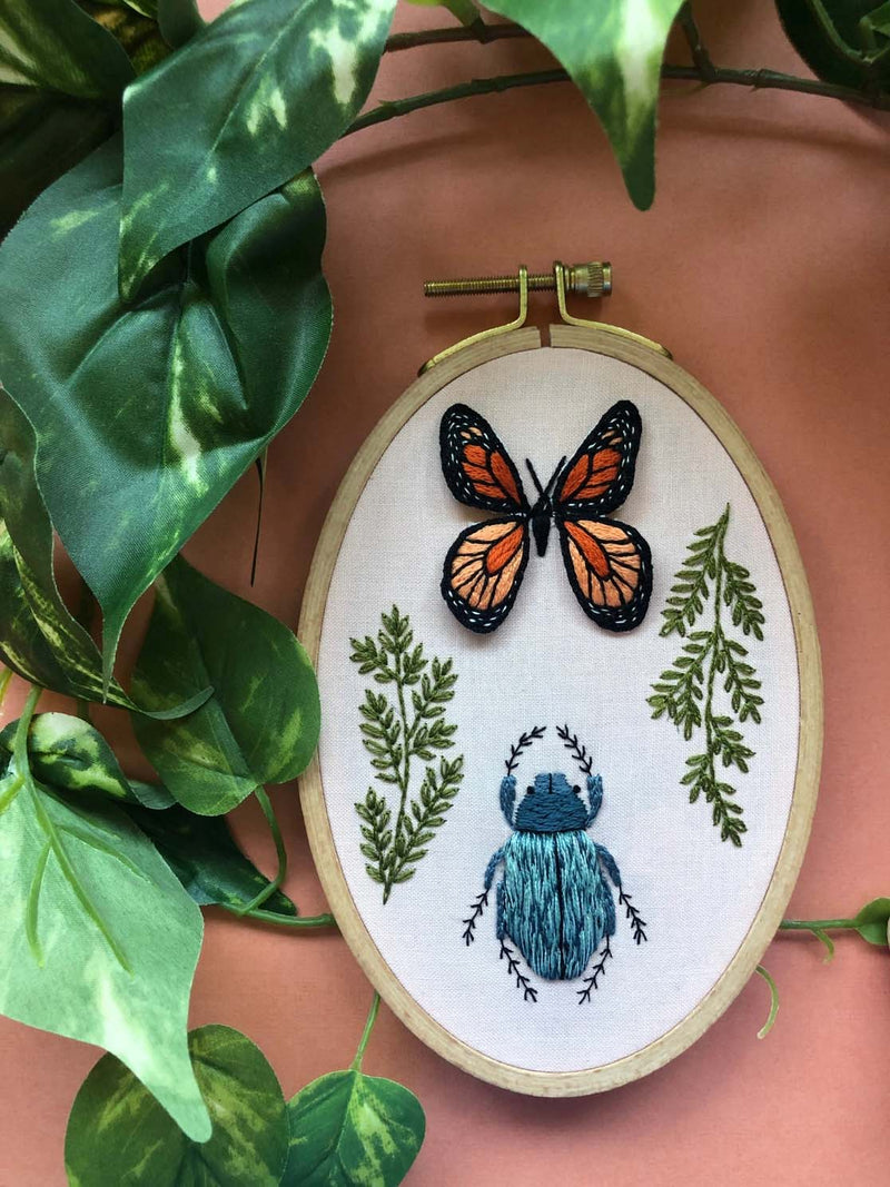 Bug Collector- Advanced 3D Hand Embroidery Diy Craft Kit-  By MCreativeJ
