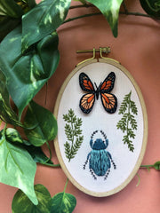 Bug Collector- Advanced 3D Hand Embroidery Diy Craft Kit-  By MCreativeJ