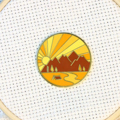 Four Seasons Set of 4-Enamel Needle Minders by Snarky Crafter Designs