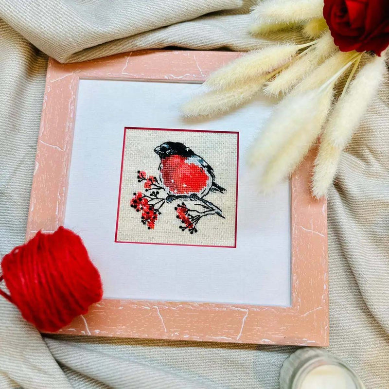 Winter Guest Bird by Riolis Counted Cross Stitch Kit