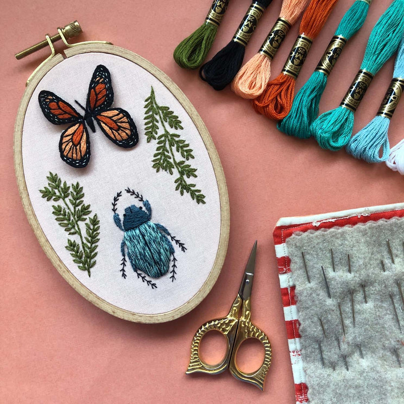 Bug Collector- Advanced 3D Hand Embroidery Diy Craft Kit-  By MCreativeJ