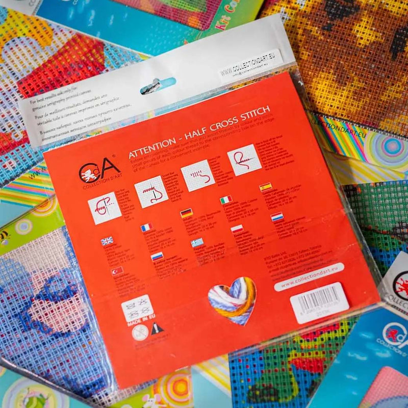 Japanese Geisha Tapestry Printed Kit- Needlepoint Stamped Needlepoint Kit 12x16"