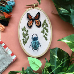 Bug Collector- Advanced 3D Hand Embroidery Diy Craft Kit-  By MCreativeJ