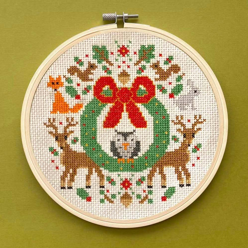 Woodland Holiday Counted Cross Stitch Kit From Spot Colors