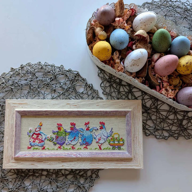 Chicken Cluck-Cluck!!! by Riolis Counted Cross Stitch Kit