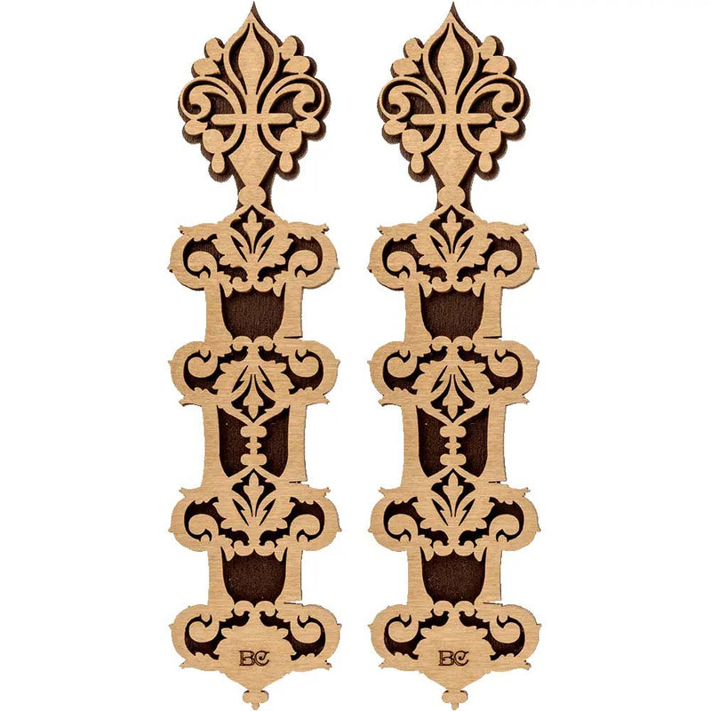 Ornate Wooden Thread Bobbins - Thread Organizers #5 From Hobby Jobby