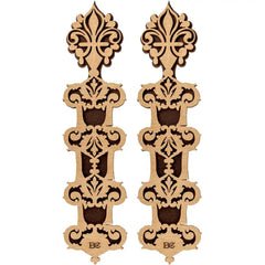 Ornate Wooden Thread Bobbins - Thread Organizers #5 From Hobby Jobby