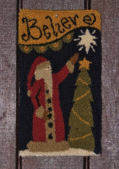 Believe Santa Punch Needle Christmas Pattern from The Ultra Punch Needle