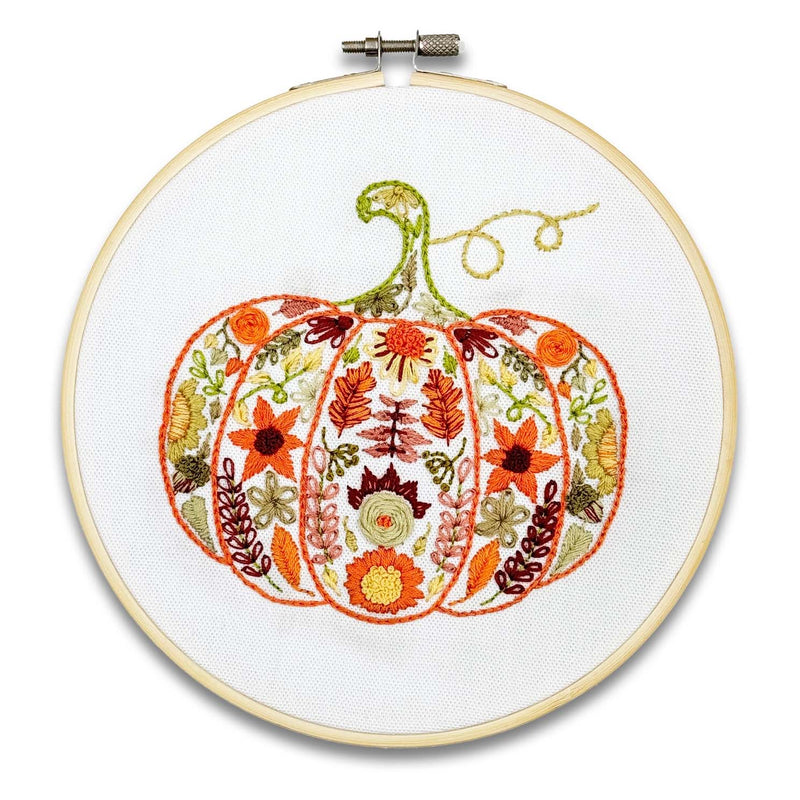 Pumpkin Sampler Embroidery Kit From Craft Kit Company