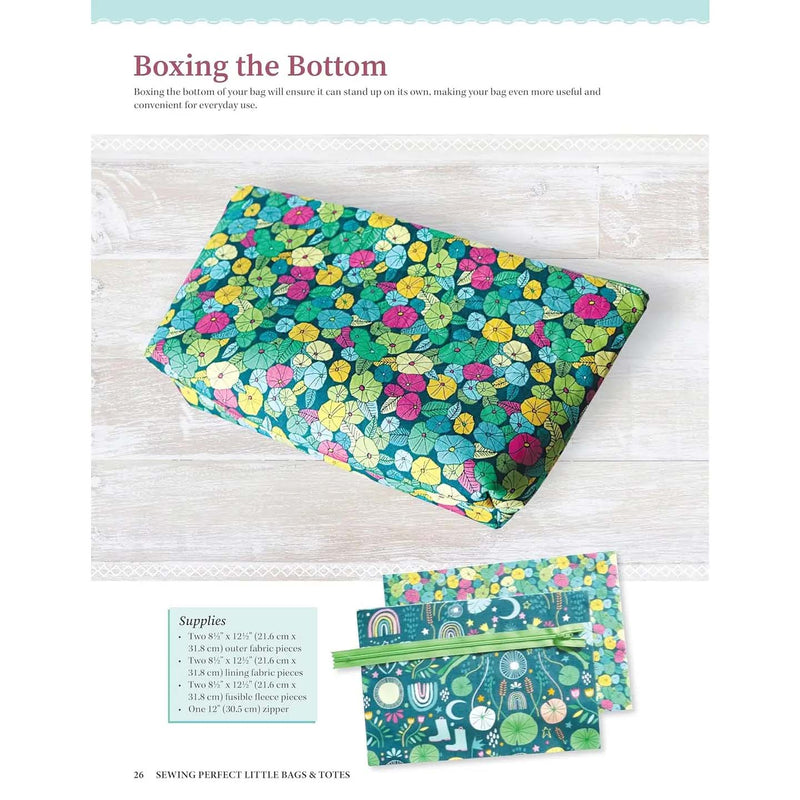 Sewing Perfect Little Bags and Totes - Technique Book By Carolina Moore