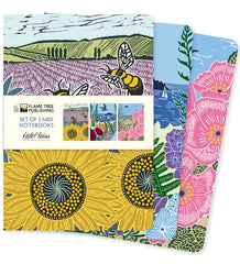 Kate Heiss Set of 3 Midi Notebooks From Flame Tree Studios