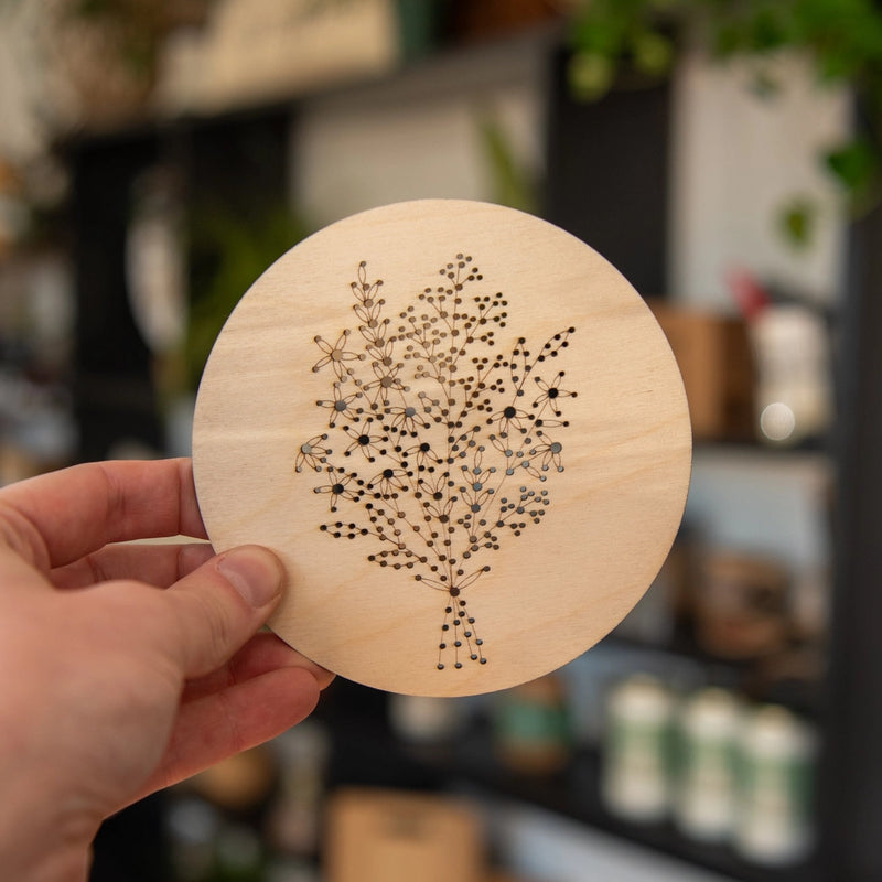 Daisy Bouquet Wooden Ornament Embroidery Kit By Still Magnolia